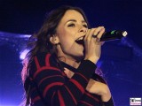 Lena Meyer Landrut singt Gesicht face Kopf Mikro Brandenburger Tor Buehne Festival der Einheit Platz des 18 Maerz