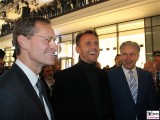 Michael Mueller, Harald Huth, Klaus Wowereit opening The Mall of Berlin LP12 Eroeffnung Leipziger Platz Berlin