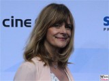 Nastassja Kinski Gesicht laechelt Kopf Produzentenfest Produzentenallianz Regen Kongresshalle Hutschachtel WestBerlin Berichterstatter