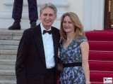 Philip Hammond, Susan Williams-Walker Kleid Promi Queen Besuch Schloss Bellevue Staatsbankett Berlin