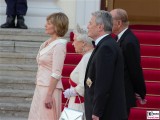Queen Elizabeth II. Prinz Philip, Daniela Schadt, Joachim Gauck Promi Schloss Bellevue Staatsbankett Berlin
