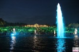 Schloss Sanssouci gruen Fontaine Weinberg Skulpturen Terrassen Treppen Schloessernacht Beleuchtung Illumination Potsdam Schlosspark