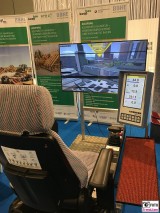 Simulator Turmdrehkran bautec Messe Berlin Fachmesse Funkturm Bau Gebaeude Ausruestung Berichterstatter