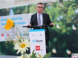 Thomas de Maiziere Gesicht face Kopf Rede BM Bitkom Sommerfest Hamburger Bahnhof Berlin IT Museum für Gegenwart Berichterstatter