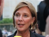 Yvonne Gebauer Gesicht Promi NRW Ministerin für Schule und Bildung des Landes Nordrhein-Westfalen Sommerfest 2019 Berlin Botschaft Berichterstattung Trendjam